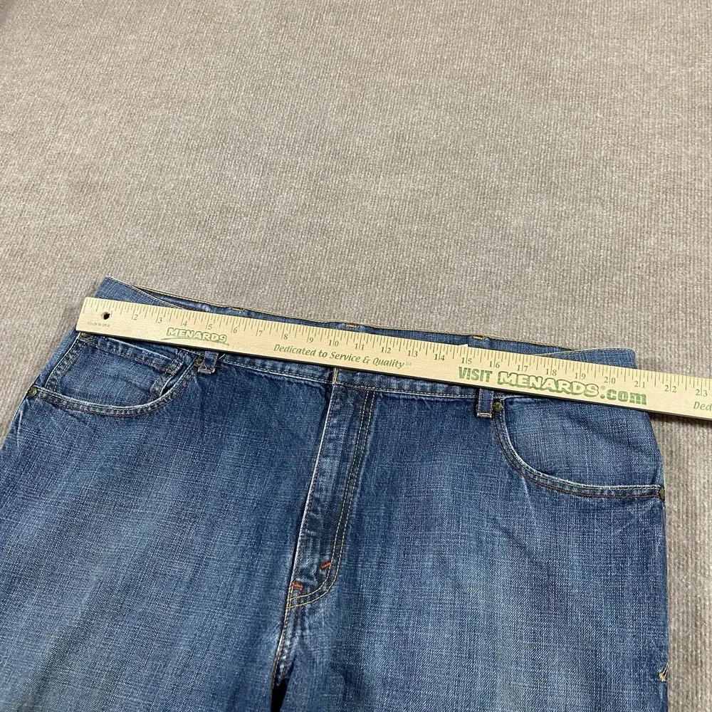 Levis Silvertab Jeans Mens 41x30 Baggy Fit Dark Wash Blue Denim Faded Skater Y2K